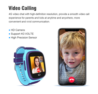 22114 Merge SMT 4 4G Blue Kids Smart Watch Wifi Smartwatch Locator Video SOS For Andriod IOS Phone Watches