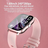 22115 Merge SMT New 2023 Smart Watch Women Heart Rate For iphone Android Bluetooth-Pink Watches