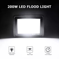 23108 Merge Outdoor Led Floor Light 200W Security Light 220V-240V Cool White Waterproof AU Plug