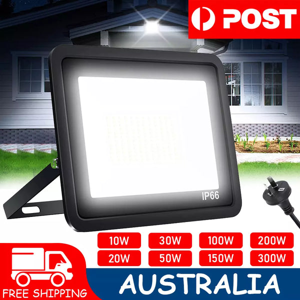 23108 Merge Outdoor Led Floor Light 200W Security Light 220V-240V Cool White Waterproof AU Plug