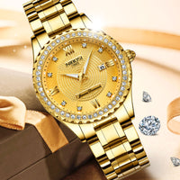 24102 Merge Womens Luxury Quartz Watch Wrist Date Business Watch Waterproof Luminous Watches