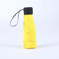 24110 Merge Mini Pocket Rain Umbrella Kids UV Small Waterproof Sun Parasol Yellow