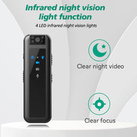 25122 Merge Police Body Camera 1080P Portabe Pocket Video Audio Recorder Night Vision Cam Awesome.