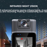 25125 Merge WiFi Video Recorder DVR IR Night 1080HD Cam Camcorder Mini Body Police Camera.