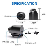 25130 Merge Wireless Camera Mini Wifi IP Hidden Recording Camera 1080 HD Security Cam Monitor (Follow Me)