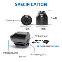 25135 Merge Mini Hidden Camera, 1080P Wireless Wifi Camera, Portable Wireless Remote.