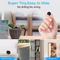 25135 Merge Mini Hidden Camera, 1080P Wireless Wifi Camera, Portable Wireless Remote.