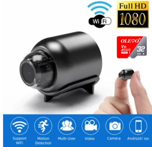 25135 Merge Mini Hidden Camera, 1080P Wireless Wifi Camera, Portable Wireless Remote.