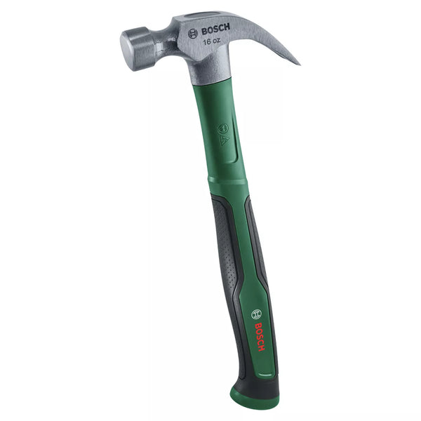 27115 Merge Bosch Claw Hammer 16oz Soft Grip Handle High Carbon Steel V shape Claw tool Workshop.