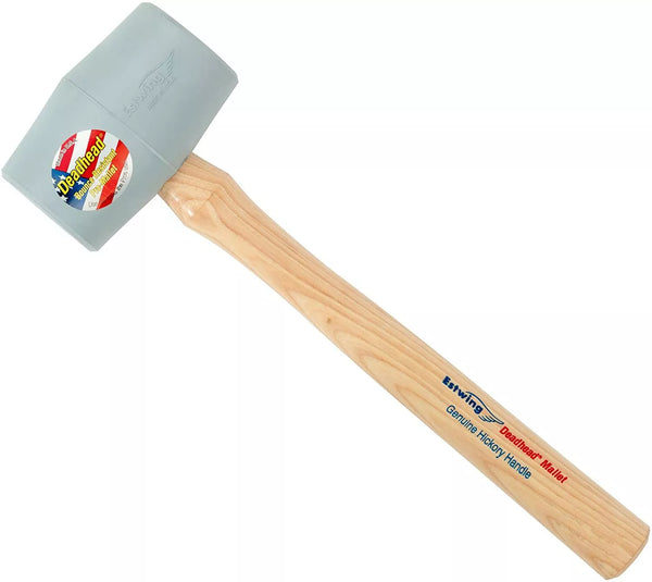 27119 Merge Estwing DH-12N 12oz No-Mar Deadhead Rubber Mallet,Wood Handle,Grey Hammer	Tools Workshop