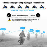 28109 Merge 1KM 32GB 1080DP Video Recording Motorcycle Intercom Helmet Headset WiFi Camera