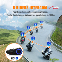 28109 Merge 1KM 32GB 1080DP Video Recording Motorcycle Intercom Helmet Headset WiFi Camera