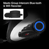 28109 Merge 1KM 32GB 1080DP Video Recording Motorcycle Intercom Helmet Headset WiFi Camera