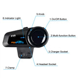 28109 Merge 1KM 32GB 1080DP Video Recording Motorcycle Intercom Helmet Headset WiFi Camera