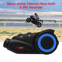 28109 Merge 1KM 32GB 1080DP Video Recording Motorcycle Intercom Helmet Headset WiFi Camera