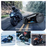 28109 Merge 1KM 32GB 1080DP Video Recording Motorcycle Intercom Helmet Headset WiFi Camera