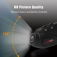 28109 Merge 1KM 32GB 1080DP Video Recording Motorcycle Intercom Helmet Headset WiFi Camera