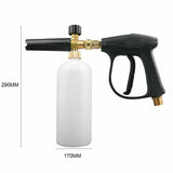 28114 Merge Snow Foam Washer Gun Car Wash Soap Lance Cannon Spray Pressure Jet Bottle Kit AU