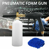 28120 Merge Snow Foam Washer Gun Car Wash Soap Lance Cannon Spay Pressure Jet Bottle Kit AU