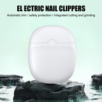 29184 Merge Electric Nail Clippers Automatic Nail Clipper Trimmer Manicure USB Safety White Colour