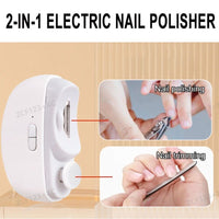 29185 Merge 2 In 1 Electric Nail Clipper Automatic Safe Nail Clipper Trimmer Cutter Manicure