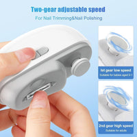 29185 Merge 2 In 1 Electric Nail Clipper Automatic Safe Nail Clipper Trimmer Cutter Manicure