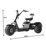 3401 Merge 2500W SMD-301-3 Wheel Electric Big Wheel Spinning Motorcycle Scooter Child Or Adult Weight Up To 200kG.