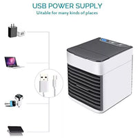 3111 Merge  Portable Mini Air Cooler Fan Air Conditioner Humidifier Desk USB Fan