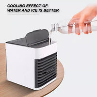 3111 Merge  Portable Mini Air Cooler Fan Air Conditioner Humidifier Desk USB Fan