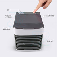 3113 Merge Mini Portable USB Artic Air Conditioner Air Cooler LED Personal Desk Cooling Fan