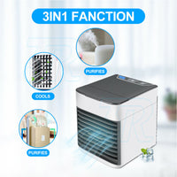 3113 Merge Mini Portable USB Artic Air Conditioner Air Cooler LED Personal Desk Cooling Fan