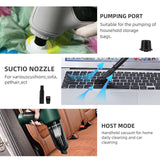 3213 Merge White 95000PA Handheld Cordless Vacuum Cleaner Home & Car Dust Blower Mini Air Duster