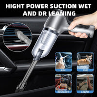 3213 Merge White 95000PA Handheld Cordless Vacuum Cleaner Home & Car Dust Blower Mini Air Duster