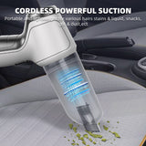 3213 Merge White 95000PA Handheld Cordless Vacuum Cleaner Home & Car Dust Blower Mini Air Duster