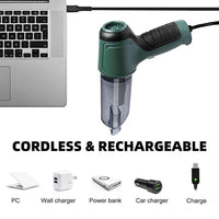 3213 Merge White 95000PA Handheld Cordless Vacuum Cleaner Home & Car Dust Blower Mini Air Duster