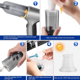 3216 Merge 95000PA Handheld Wireless Vacuum Cleaner Home Car Dust Blower Mini Air Duster