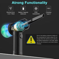 3217 Merge Powerful Handheld Cordless Vacuum Cleaner Home Car Dust Blower Mini Air Duster.