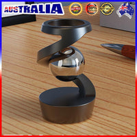 3222 Merge Gravity Defying Kinetic Desk Toy Floating Gyroscope Stress Relief toys Black Top Silver Beads