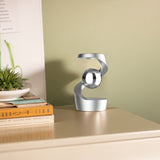 3223 Merge Silver Gravity Defying Kinetic Desk Top Floating Gyroscope Decor Ornament