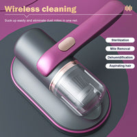 3309 Merge Purple Handheld wireless UV Dust Mite Remover Vacuum Cleaner For Bedding Sofa Mattress