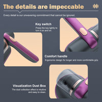 3309 Merge Purple Handheld wireless UV Dust Mite Remover Vacuum Cleaner For Bedding Sofa Mattress