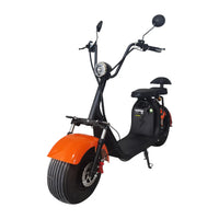 3400 Merge Akez C07 Halley 2000W 60V 20AH Electric Scooter Big Wheel Motorcycle Scooter Adults Orange Scooter.