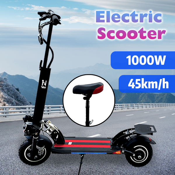 3403 Merge 1000W Electric Scooter 45KM/H Foldable Commuter Adult Off Road E-Bike W/Seat Awesome.
