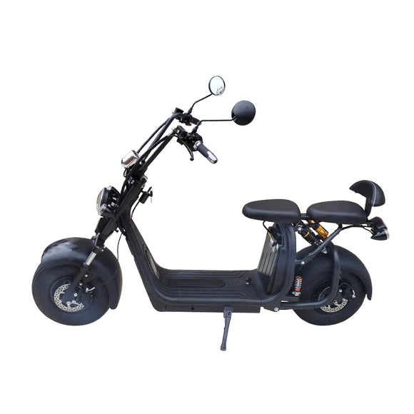 3404 Merge AKEZ C07AP Halley 2000W 60V 20AH Electric Scooter Big Wheel Motorcycle Adult Black Awesome.