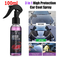 3500 Merge 3 Pack 3 In 1 High Protection Quick coating Spray, Car Wax Polish Cleaning Spray.