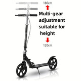 4115 Merge Foot Disc Brake Push Scooter Foldable Hand 200mm Wheel Suspension Adult Kids.