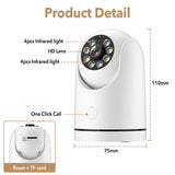 4123 Merge 1080P WiFi IP Security Camera Wireles Indoor CCTV System Home Baby Pet Monitor