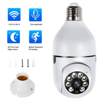 4130 Merge HD 1080P Wifi IP Camera Wireless E27 Fitting Light Bulb Home Security Baby Monitor Cam.