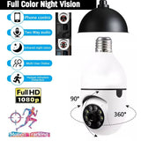 4130 Merge HD 1080P Wifi IP Camera Wireless E27 Fitting Light Bulb Home Security Baby Monitor Cam.