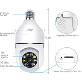 4130 Merge HD 1080P Wifi IP Camera Wireless E27 Fitting Light Bulb Home Security Baby Monitor Cam.